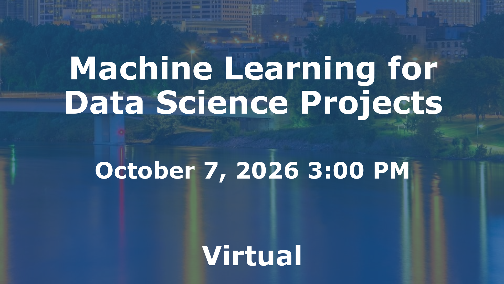 Machine Learning for Data Science Projects event image